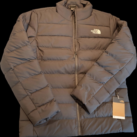 The North Face Men's Charcoal Puffer Jacket - Picture 1 of 1